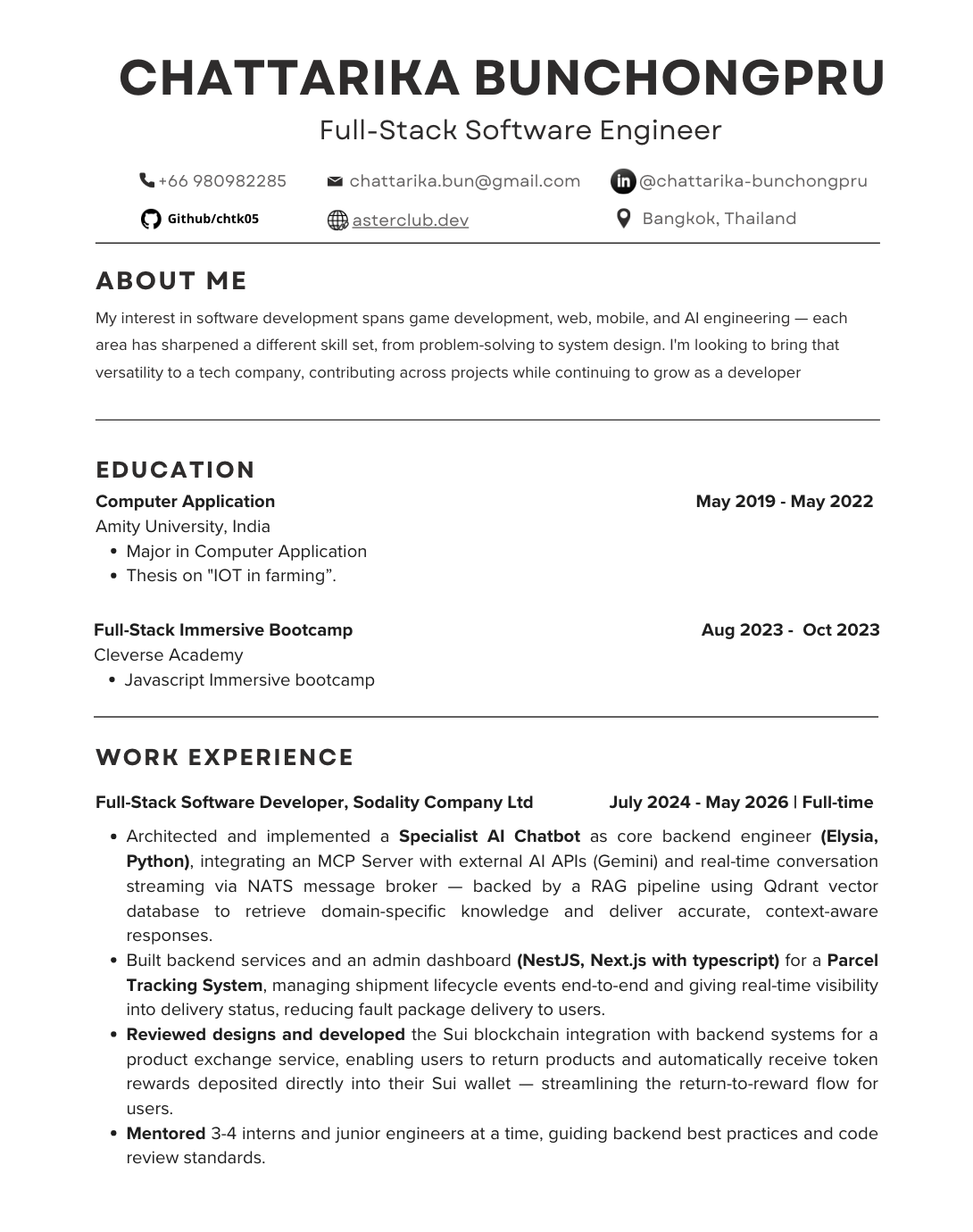 Preview of my resume